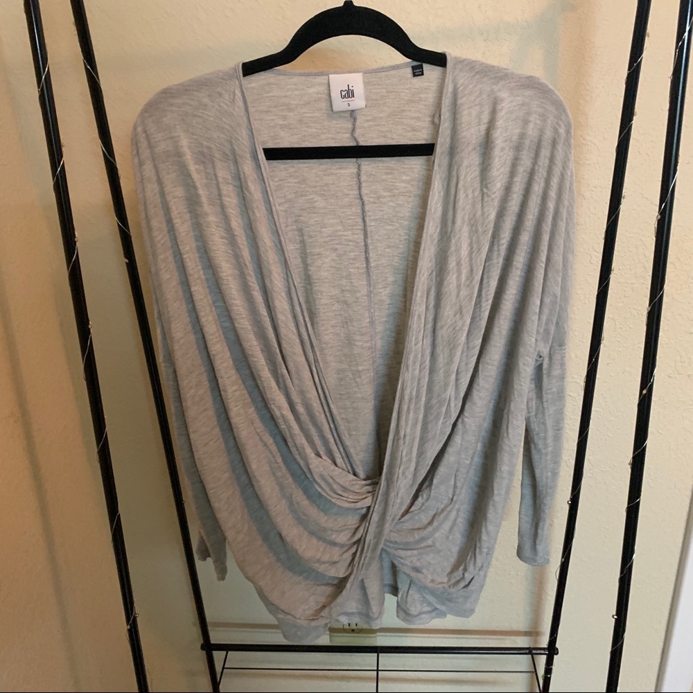 Cabi Gray Taylor Twist Tee